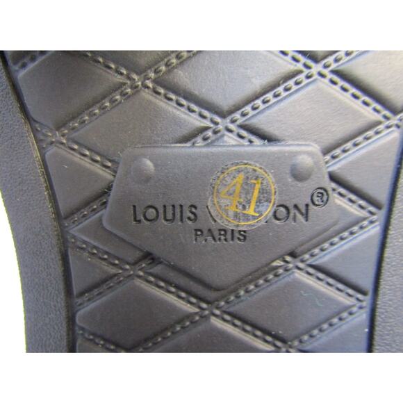 Louis Vuitton Womens Size EUR 41 Black Leather Flat Ranger Ankle Boot - Picture 10 of 11